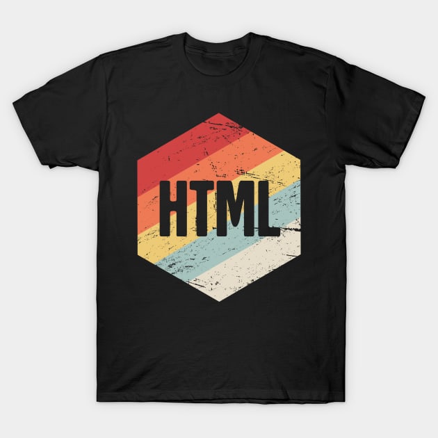 Retro HTML Icon T-Shirt by MeatMan